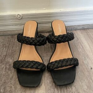 Sincerely Jules Black Braided Sandals